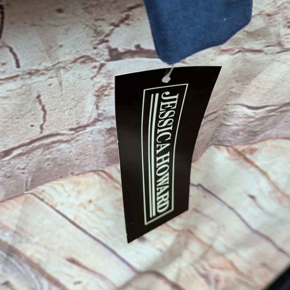 Jessica Howard Navy Button-Up Blazer 16W Nwt - Picture 5 of 7